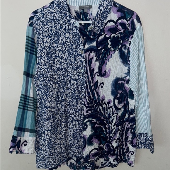 Habitat Multicolor Patterned Blouse - Picture 1 of 5